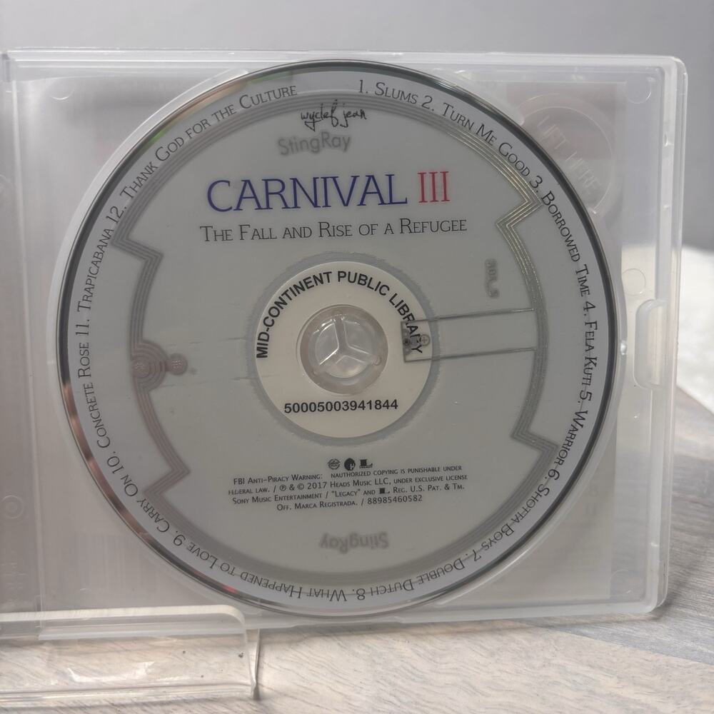 Carnival III: the Fall & Rise of a Refugee by Jean, Wyclef (CD, 2017) - Picture 4 of 5